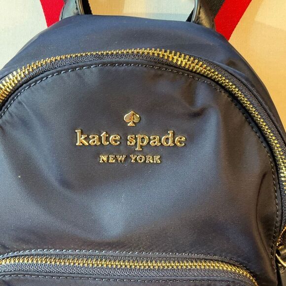 Kate Spade New York Small Watson Lane Hartley Varsity Stripe Nylon Backpack.prep - Picture 2 of 16